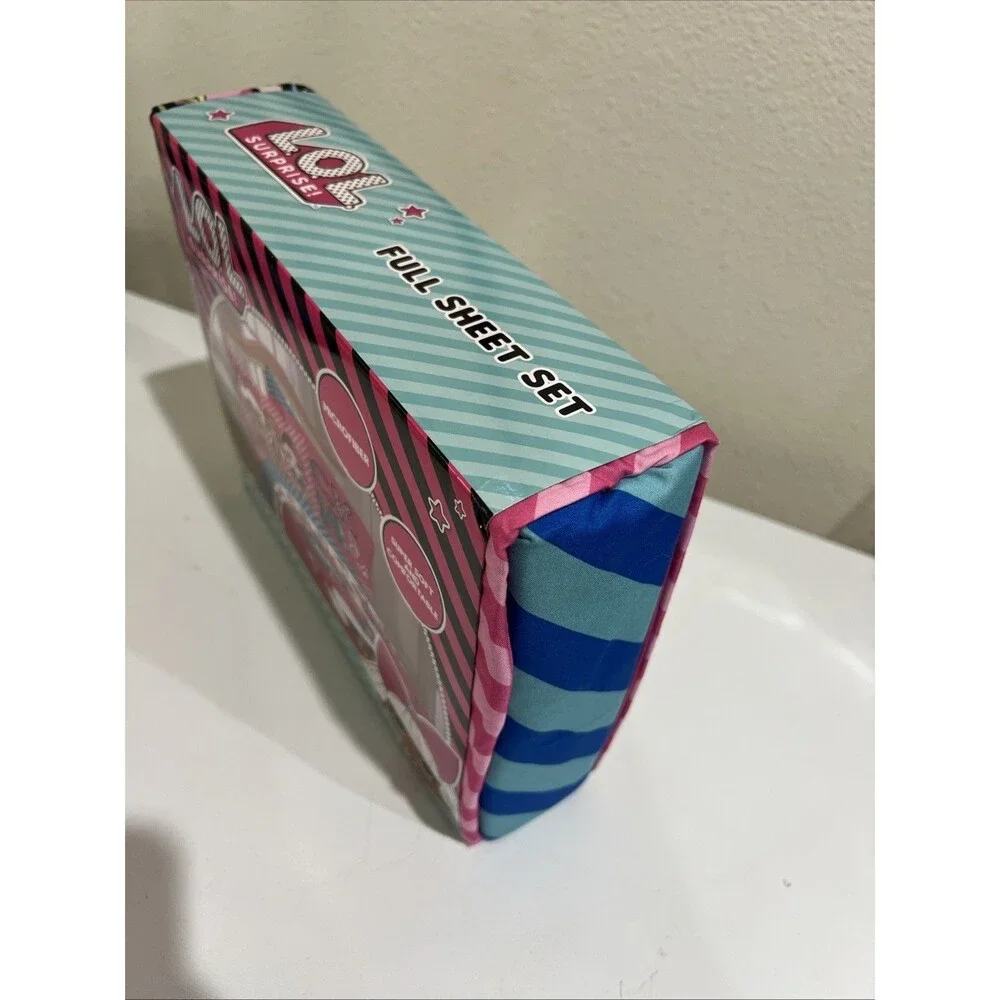LOL Surprise Born Rocker Full Sheet Set in turquoise blue & pink Microfiber